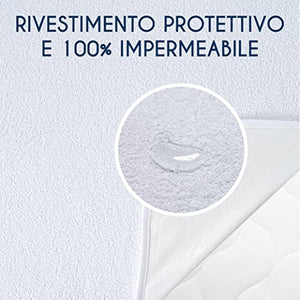 Dreamzie Coprimaterasso Matrimoniale Impermeabile 160x200 cm Made in EU & Oeko Tex - Coprirete Matrimoniale Adattato Anche per 160x190
