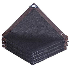 HTL durevole 18-pin parasole net, panno spesso ombreggiato, usato per balcone, cortile, piscina protezione solare e rete di isolamento termico. 95% tasso di ombreggiatura, nero, 3 m x 3 m
