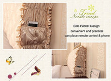 Cuscino Dello Schienale Del Letto Copri Testata In Seta Per Letto Singolo Doppio King Size Copri Testiera Lavabile,Grey-180*(8-30)*58cm