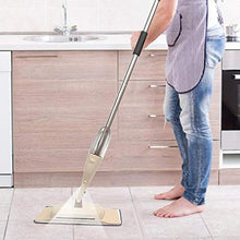 SSAYY Mop Mop da Pavimento A Spruzzo A 360 Gradi con 2 Cuscinetti in Fibra per Piastrelle per La Casa Spazzola per La Pulizia dei Pavimenti Spazzola Scopa A Spruzzo d'Acqua