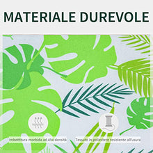Outsunny Set di 2 Cuscini per Dondolo e Panchine in Poliestere per Arredamento da Esterno e Casa, 120x50x5cm Verde