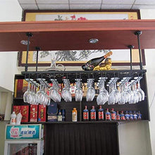 Wine Bar Bar Wine Glass Rack Hanging Wine Glass Bar Hanging European Creative Wine Bottle Holder Portabottiglie Industriale A Parete (Dimensioni: 120 * 35Cm) Rack di Stoccaggio