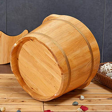 Goodvk Secchio per pediluvio Domestico Legno pediluvio Barrel pediluvio idromassaggio Legno di Cedro pediluvio idromassaggio pediluvio Lotus Foot Massage pediluvio Benna