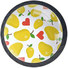 Modello dell'amante del mango della frutta tropicale Pomelli per Porta Set di 4 Pomelli per Mobili Manopole per Cassetti Cucina Armadio Vetro