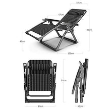 ABBD Sedia a Sdraio da Spiaggia Regolabile, Lettino da Campeggio Portatile Sedia reclinabile Pieghevole, Sdraio reclinabile da Esterno Nero per Piscina-black5
