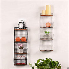 Semplicità Elegante Scaffale a Muro Scaffalature Sospese Scaffali a Ferro Battuto Retro in Legno Massiccio Cuscinetto Resistente All'Usura Forte, 3/4 Strati, 2 Colori, HJJ, bianca, 27.5x17x58cm