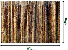 JinSui Recinzione di bambù Frangivista Schermo per la Privacy del recinto di bambù Spessore del Tubo di bambù 2,5-2,8 cm Parabrezza Resistente alle intemperie o Sorgente ombreggiante Non macchiata