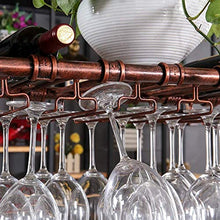 Classico Wine Rack Wine Glass Rack Hanging Upside Down Bronzo MULTISIZE Calice Rack Living Room Bar Decoration Dimensione: 100x30cm