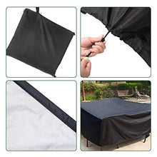 Fodere per mobili da giardino impermeabili, fodere per mobili da giardino impermeabili, fodere per mobili per riporre, impermeabili resistenti durevoli, anti-UV, anti-sbiadimento, set di mobili i