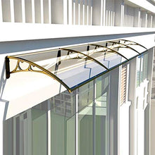 Tenda da Veranda Pensilina Alveolare Pensilina Tettoia, Baldacchino Esterno Del Patio Della Porta D'ingresso Sun Shetter Con Supporto In Lega Di Alluminio, Protezione Dai Raggi Solari UV Pioggia Neve