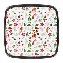 foglie e fiori nei colori verde e rosso per i disegni natalizi Pomelli per Porta 4 Pezzi Manopole per Mobili da Cucina Pomelli per Mobili Pomelli Per Cassetti/Cucina/Armadio Antichi