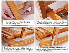 Reclinabili Bamboo Sedia a Dondolo Bambino Sedia Pieghevole per Adulti Casa Poltrona Sedia Cool Sedie Fretta Sedia anziana Pranzo Pranzo Pranzo Sedia