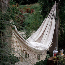 Amaca Lettino Portatile Da Giardino Con Amaca, Design A Nappa, Letto Sospeso Per Interni All'aperto