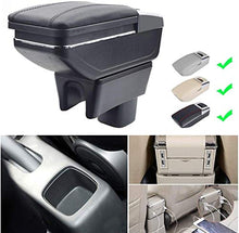 LANCHUN Armrest for S Uzuki Swift 2005-2019 Armrest Box Car Center Console Scatola di immagazzinaggio Bracciolo con Funzione di Ricarica 7 Porte USB Luce a LED Integrata (Color : Beige)