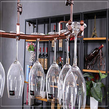 FYLHX Appeso Vino Cremagliera di Vetro Metallo Portabicchieri da Vino Elegante semplicità Vino Rack Regolabile Cremagliera del Bicchiere di Vino per Home Bar Sala da Pranzo Cucina