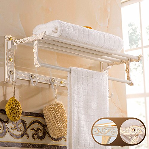 MBYW, portasciugamani moderno e minimalista, portasciugamani da bagno, portasciugamani in stile vintage, pieghevole, per bagno, camera da letto, cucina