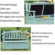 Panca da giardino sedile contenitore in legno massello, Armadio di stoccaggio per attrezzi da giardinaggio con panca da giardino impermeabile anticorrosione carbonizzata, Con schienale e bracciolo