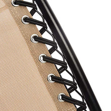 Amazon Basics - Sedie a sdraio Zero Gravity con tavolino, set da 2, marrone chiaro