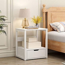 Comodino Comodino Fine comodini Comodino Camera da Letto Insieme Bagagli Piccoli armadi Bianchi Arredamento Moderno (Colore : Bianca, Dimensione : 35 * 40 * 50cm)