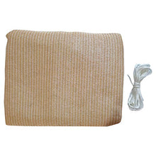 Rebecca Mobili Telo Tenda A Vela Giardino Beige Rettangolare Polietilene Protezione Raggi Solari Anelli Rinforzati Outdoor Barca Terrazzo 4x5 mt (cod. RE6344)