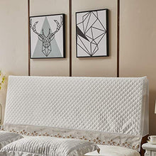 FLAMEER Fodera Coprire per Testiera di Letto Elastica a Prova di Polvere 120 Cm - Beige