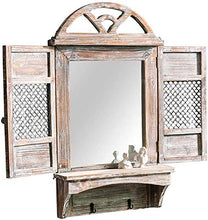 aipipl Specchio da Bagno Specchi Vintage in Ferro battuto Nordico, Bagno sospeso, Specchio per Il Trucco, Barbiere dell'hotel