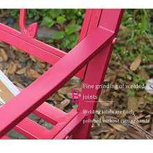 Sedia da giardino panchina da esterno sedia doppia in metallo con schienale bracciolo panca da terrazza decorazione della casa sedia per il tempo libero per portico / centro commerciale / prato
