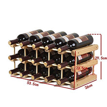BINGFANG-W Cremagliera del Vino, Vino Rack di Storage Rack di Legno Stand di Esposizione cremagliera del Vino, in Legno massello, 53.5 * 26 * 23,5 Centimetri Portavini