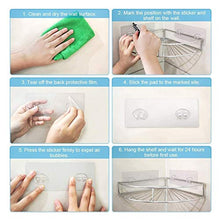Mensola doccia Doccia angolare Caddy, Scaffale doccia a parete con adesivo, Sus304 Scaffale per il bagno in acciaio inox Nessuna perforazione, organizzatore di stoccaggio per servizi igienici, cucina