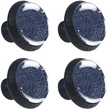 Narciso di peonia rosa Pomelli per Porta Set di 4 Pomelli per Mobili Manopole per Cassetti Cucina Armadio Vetro