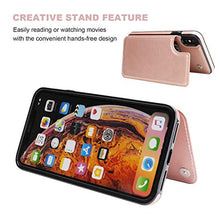 Suhctup Compatibile con Custodia iPhone Xs Max pelle,Cover iPhone Xs Max con Interno Morbida TPU,Porta Carte Slot e Antiurto Flip Wallet [Chiusura Magnetica] Protettiva Case (Oro rosa)
