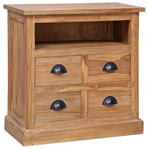 vidaXL Credenza 60x30x60 cm in Legno Massello di Teak