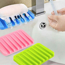 ZFFSC Detersivo per Piatti 3pcs Bagno Flessibile Bagno Silicone Sapone Storage Storage Holder SOAPBOX Piastra Vassoio Detersivo per Piatti