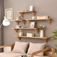 Elegante Semplicità Scaffale a Muro Scaffalature Sospese Scaffali in Legno Massello Camera da Letto, 40 cm / 60 cm / 80 cm / 100 cm / 120 cm, HJJ,