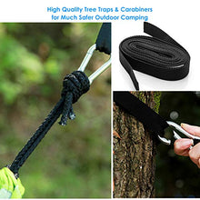 Gojiny Campeggio 2 Persone Appeso Amaca Lettino da Viaggio Portatile con Custodia Sacchetto zanzariera Cinghie per Alberi Corda per Escursioni Allaperto