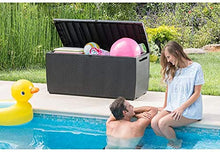 Scatole di storage ideale, scatole di stoccaggio all'aperto, sguardo rattan un favoloso design, posti a sedere e le esigenze del giardino,Grey