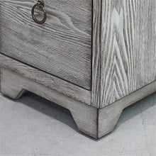 Cassettiera American Country Style Governo di legno a 3 cassetti Grigio Comodino cassetti Night Stand for Camera da letto Cassettiera da posizionare sul pavimento del Governo per Camera da letto Soggi
