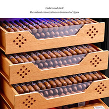 Xing Hua home Umidificatori Humidor Armadio per Sigari Intelligente Temperatura E umidità Costanti Legno di Cedro Nudo Armadietto Idratante per Soggiorno Domestico Armadietto per Sigari da Ufficio