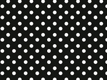 Florista Tovaglia cerata, lavabile, tovaglia da giardino, al metro, colore nero/bianco, a pois geometrici, ÖkoTex 01150-03 (140 x 140 cm)