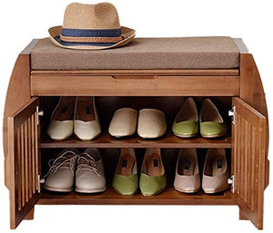 YANG Stoccaggio Petto Shoe Rack Cambio di Scarpe da banco da Letto in Legno poggiapiedi Imbottito Guardaroba Dressing Table Sgabello Ottomana (Size : 72cm)