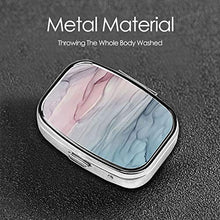 Scatola quadrata per pillole medicinali Calming Pastel Flow BlushGrey e blu Fashion Organizer per pillole da viaggio Dispenser per vitamine integratori