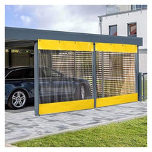 LSXIAO Trasparente Tende per Terrazze, Telone Resistente, Impermeabile A Prova di Vento con Occhiello E Gancio per Tettoie, Gazebo, Portico, Balcone (Color : Clear Yellow, Size : 2.1x2.5m)
