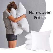 JKKJ - Cuscino per letto con inserti per testiera e testiera, in tessuto non tessuto con inserti in tessuto di lana, 45 x 45 cm, colore: Bianco