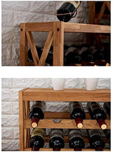 DJSMjbj cantina porta vini / mensola decorativa per cucina soggiorno bar (dimensioni: 87 x 26 x 54,6 cm)