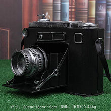 WANDOM Decorazione della Macchina Fotografica d'Epoca Decorazione della Finestra Ferro Art Clock Fotocamera Modello Retro Camera-CJ127232
