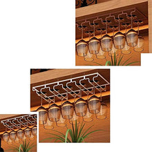 Classico 3 Slot 6 Coppe metallo Parete Wine placcato |Champagne in vetro Rack |Gancio di vetro, supporto di vetro, sotto pensile di vetro di vino di Champagne Calici Calici supporto della cremagliera