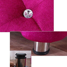 Pouf Panca Ottomana Stoccaggio Ottomano Bench Poggiapiedi Trapuntato in Tessuto Imbottito Scarpe Panca Living Room Divano Banco Bedroom End Sgabello Poggiapiedi con Ascensore Top