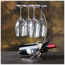 UNU_YAN Titolare Moderna semplicità Vino Bagagli Rame Colore Vino Rack Grapevine Metal Design Freestanding Tavolo Calici Bagagli cremagliera del Vino Tazza di Vetro