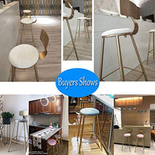 LWW Sgabelli, Sgabelli con Schienale per la cucina | Bar sgabelli alti Gold Metal | rosa Velvet Cuscino | Moderne sedie da pranzo | Altezza seduta 45/60/68/73/78 / 85cm,46x46x78cm,46x46x78cm