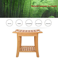 AYHa Bagno Bagno Vasca Sgabelli sgabello pieghevole Bagno Sgabello antisdrucciolevoli creativo Bamboo Sgabello in grado di sopportare 130Kg,Marrone